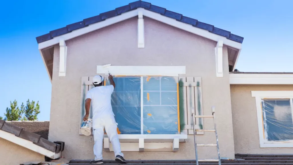 How many litres of paint to paint a house exterior